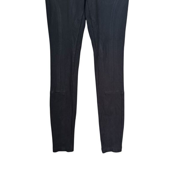 Theory Womens Sz P (XS) Black Ankle Leggings Pants Stretch Structured Pull On - Picture 3 of 7